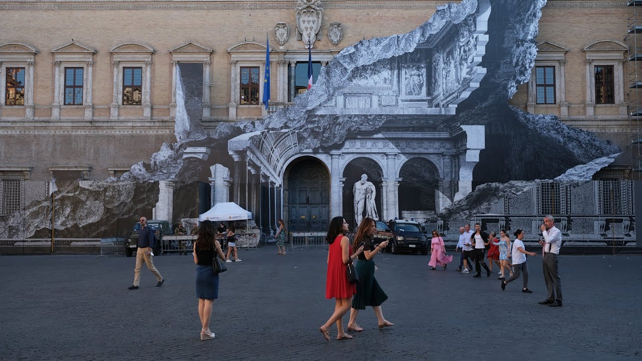 Rome Virtual Tour. From Piazza Farnese to Piazza Navona. ITALY Slow TV | Test 6K HDR