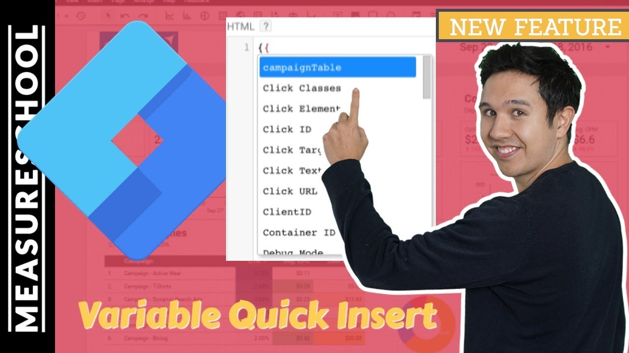 New GTM Feature: Variable Dropdown for Custom HTML Tags