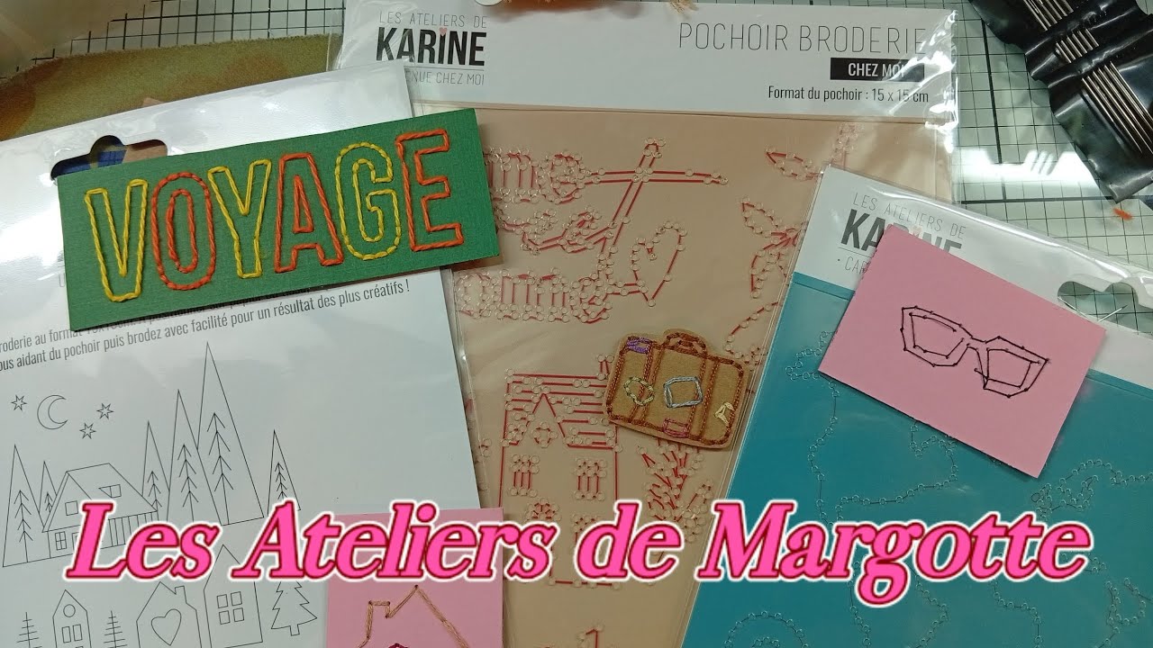 Pochoir à broderie comment les utiliser en scrapbooking.