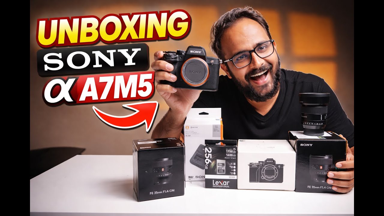 Sony A7m5 unboxing