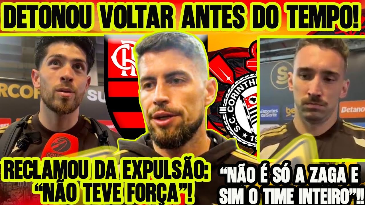 ROSSI DETONA EXPULSÃO: “NÃO TEVE FORÇA”! PLANEJAMENTO? JORGINHO RECLAMA! ORTIZ DESABAFA!