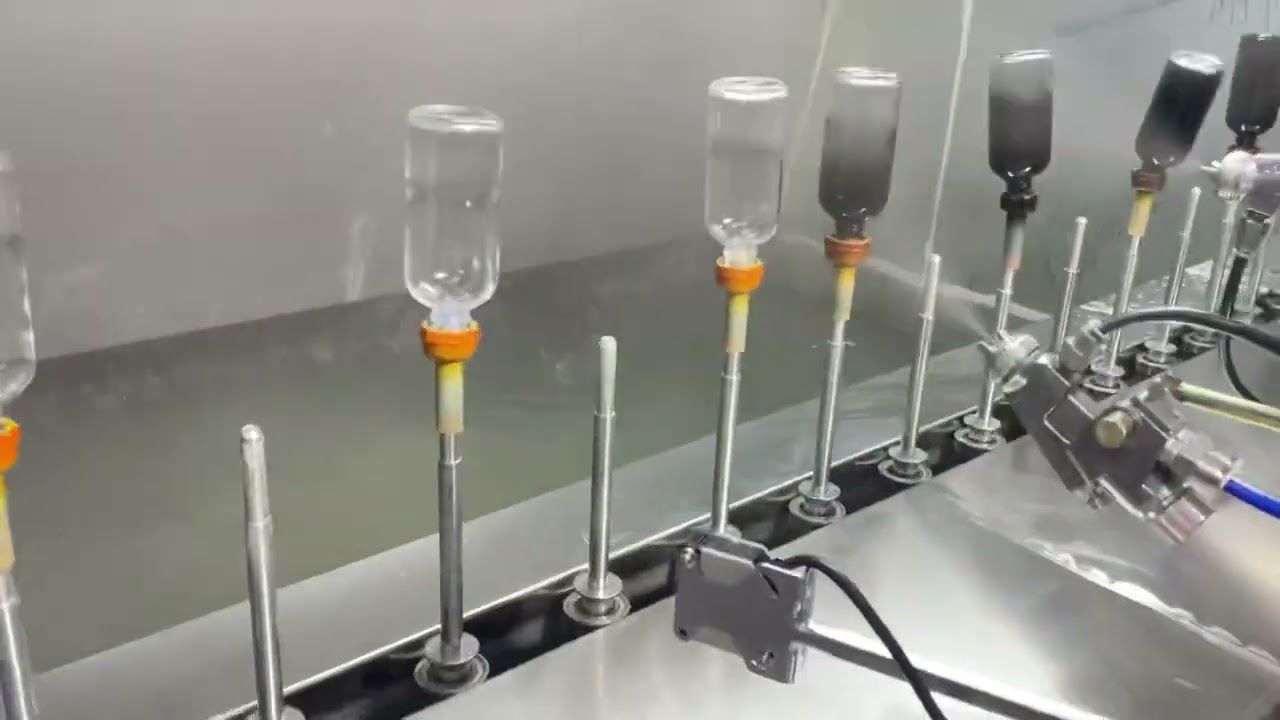 Automatic spray coating machine for perfume bottles black color painting