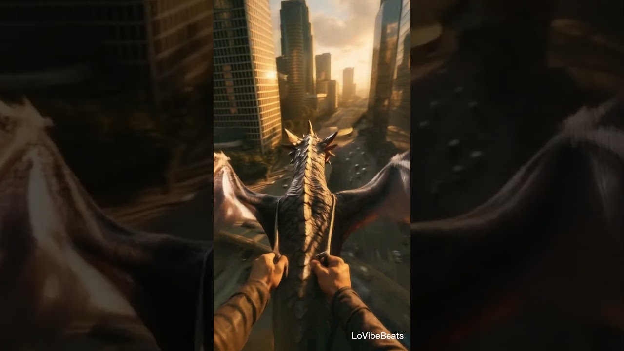 Skybound Dominion – Epic Dragon Ride Through the City | Fantasy Rock Soundtrack 