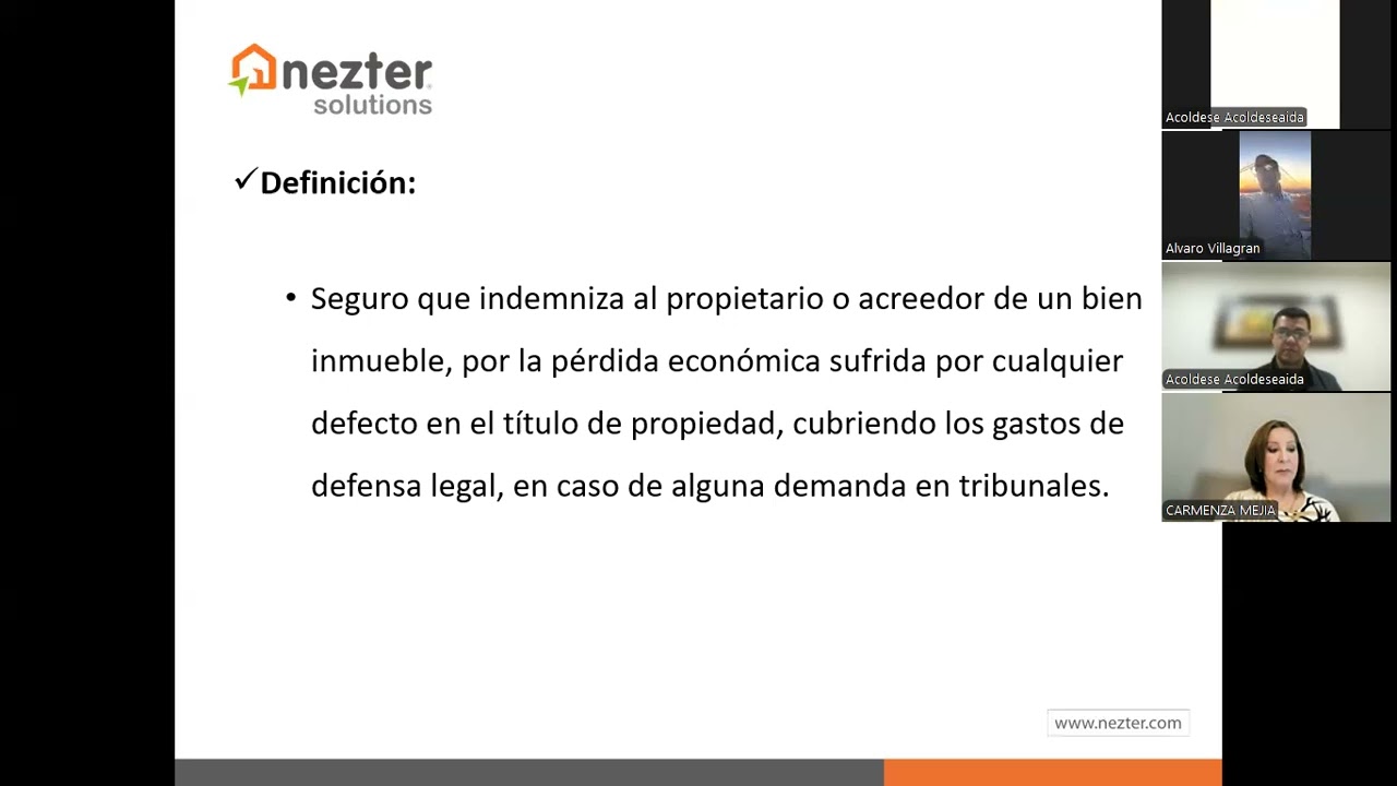Tertulia 26 de febrero - _El seguro de títulos de propiedad_