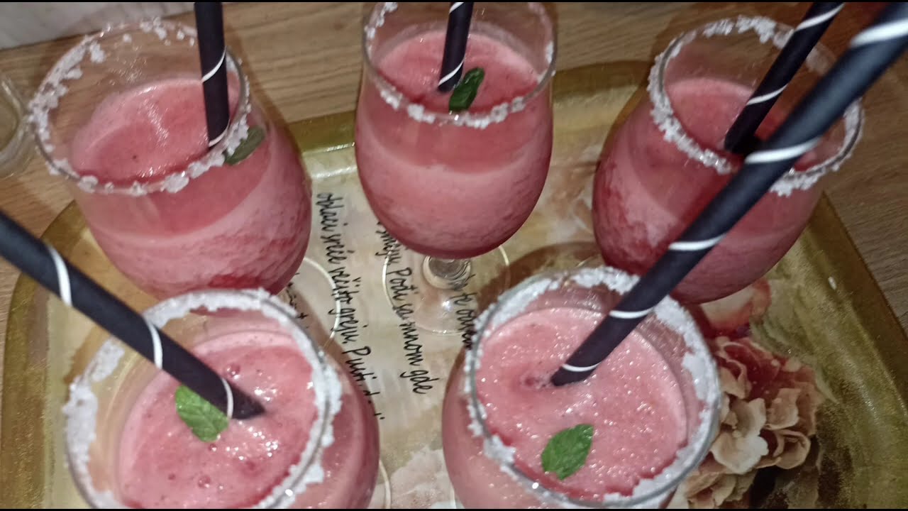 Oduševite goste ili ukućane osvježavajućim * Koktelom od Lubenice* 🍉🍹
