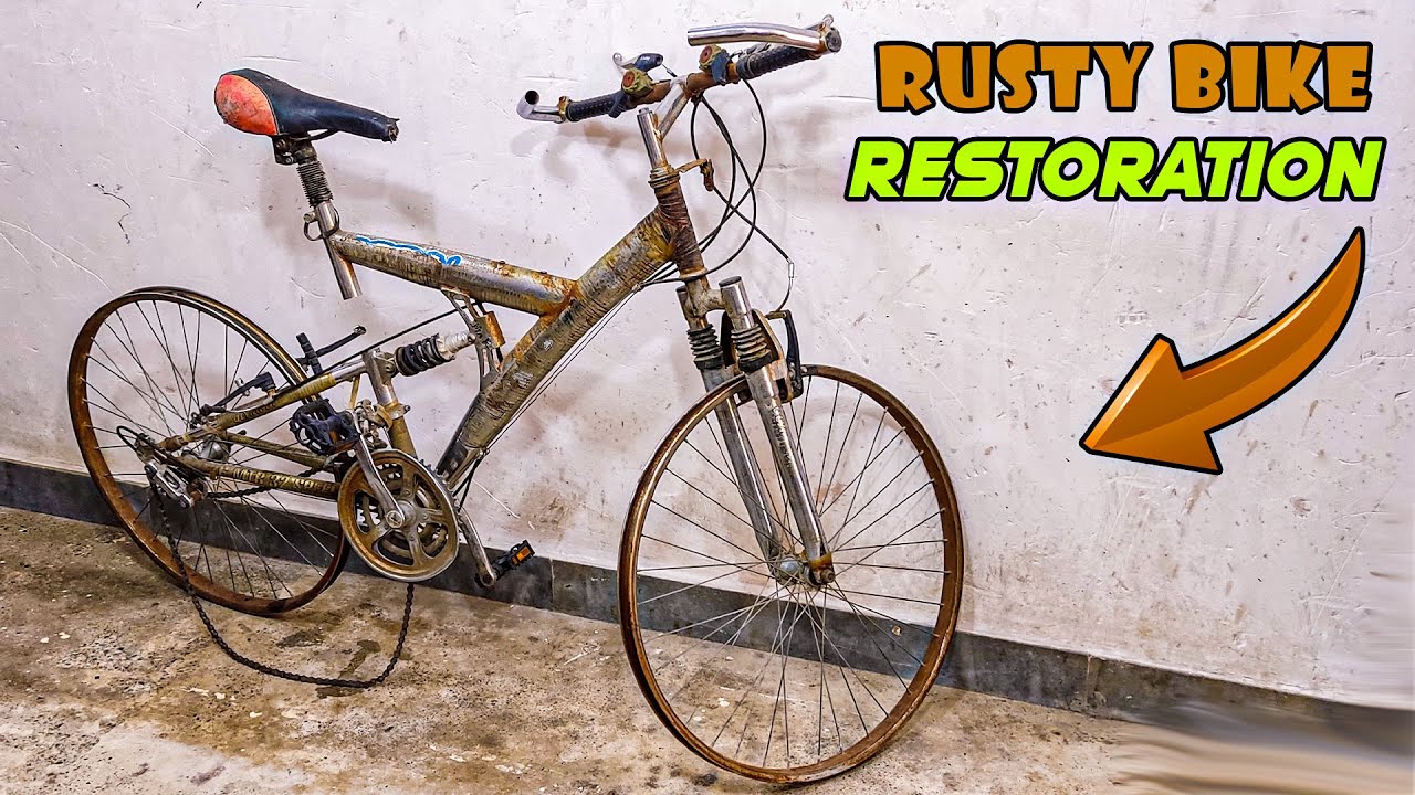 Turning A Rusty Trash Bike Into A Epic Mountain Bike [Full Upgrade]