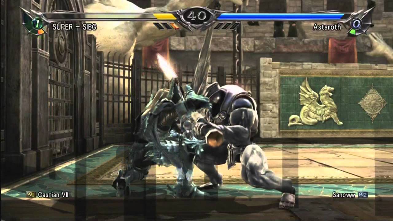 Soul Calibur 5 :: Caspian VII (Seigfried) VS Sanoww (Astaroth)