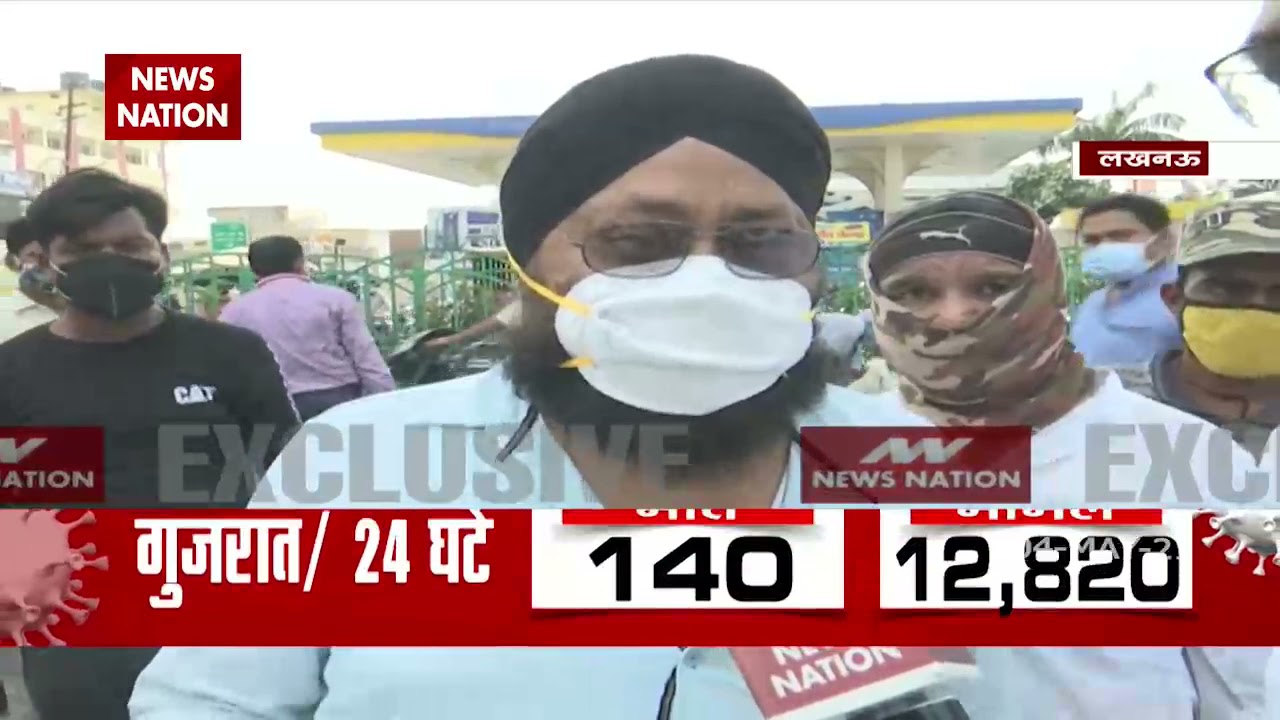 Corona Guidelines Violation In Alambagh vegetable market of Lucknow