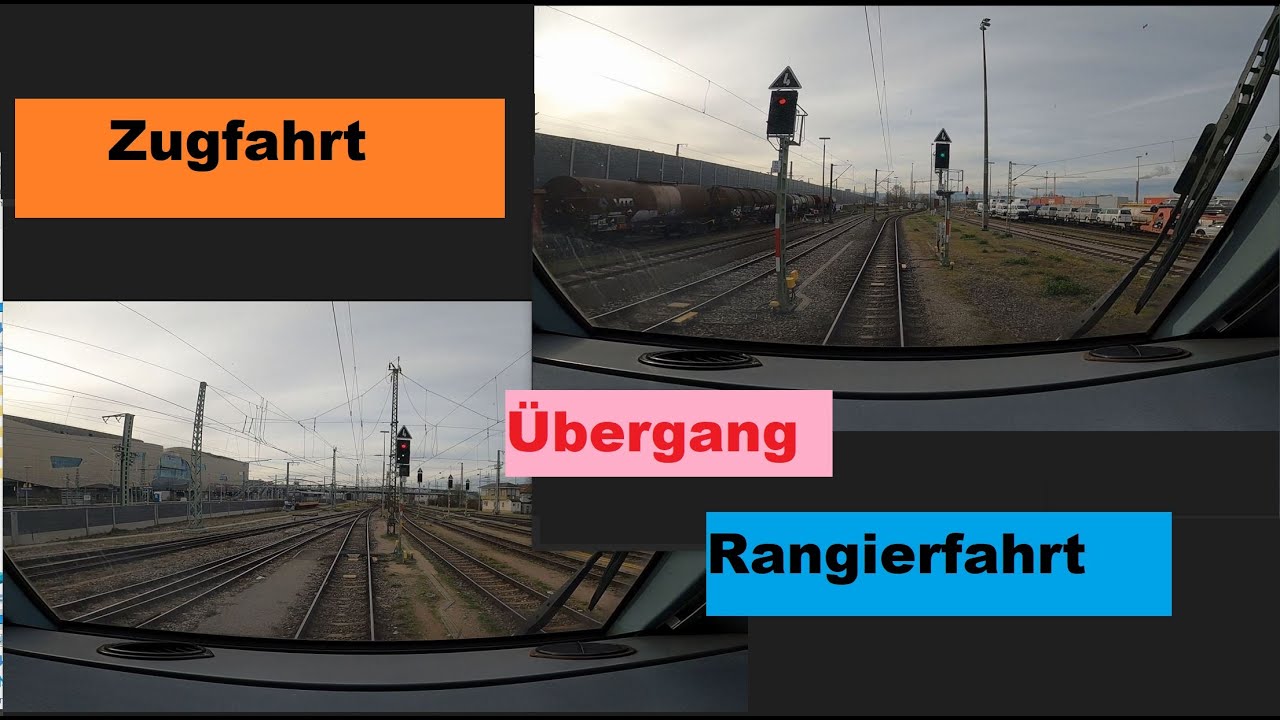 Zugfahrt Rangierfahrt mit seinen &Uuml;berg&auml;ngen  Haruka Bahnbasics