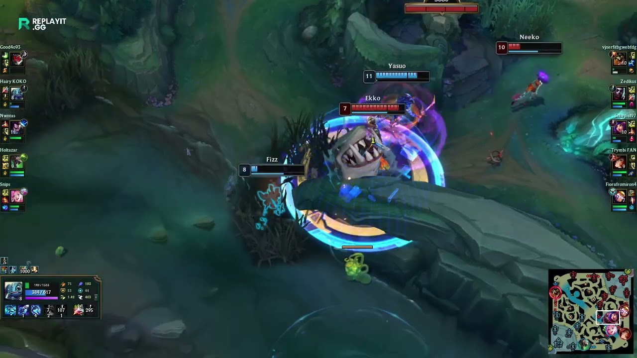 Lethal Tempo Fizz Goes Crazy | 9/3/10 KDA | League of Legends Swiftplay