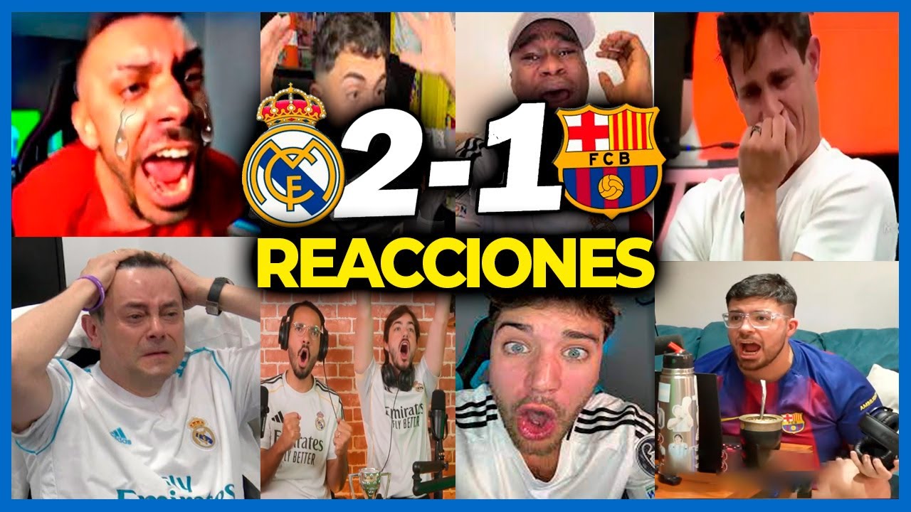 LAS MEJORES REACCIONES a la VICTORIA del REAL MADRID en el SUPER CLÁSICO de ESPAÑA 🏆