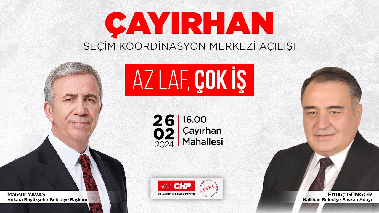 ÇAYIRHAN SEÇİM KOORDİNASYON MERKEZİ AÇILIŞI