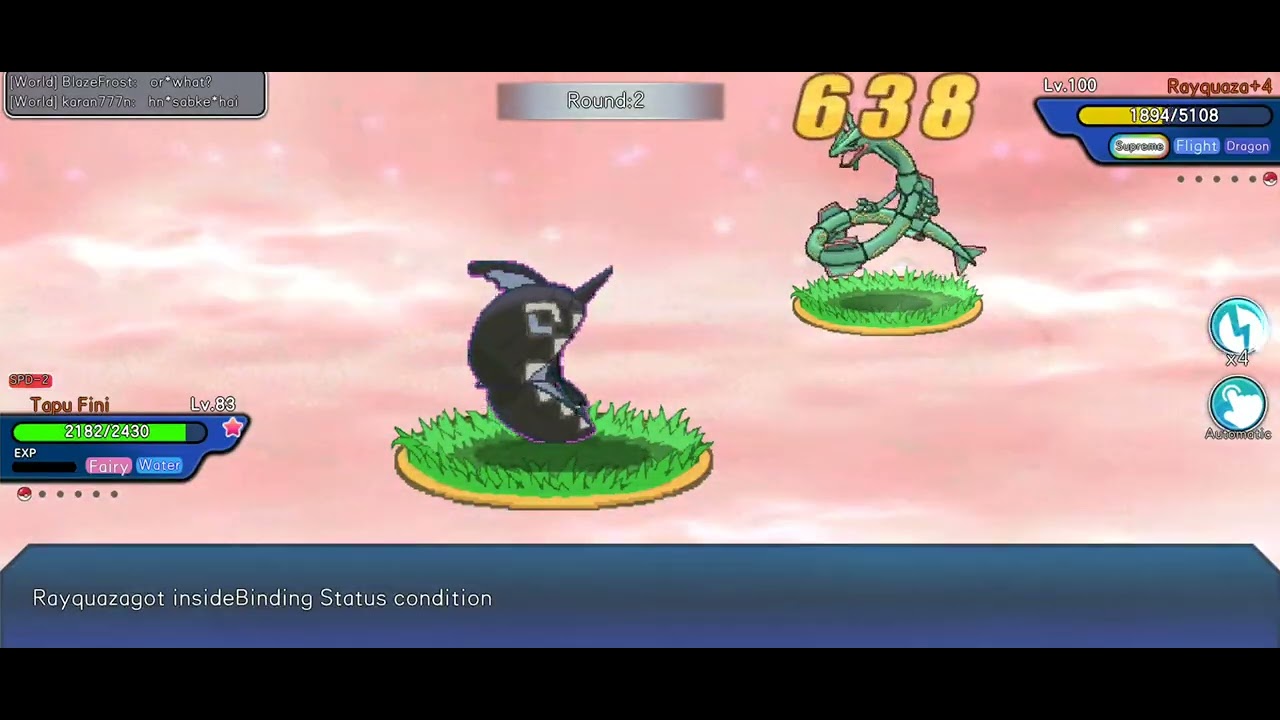 Pocket Pixel- Easy kill for Tapu Fini level100  Rayquaza Boss at space time tower