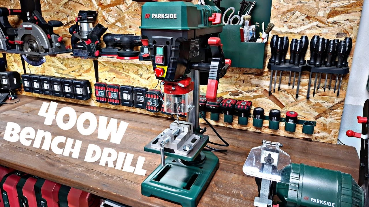 Parkside Bench Pillar Drill PTBM 400 D1 - Unboxing & Assembling