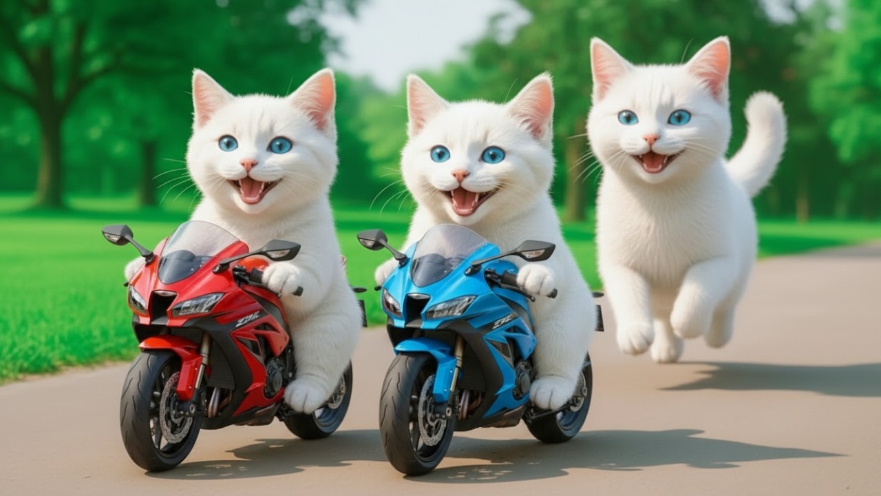 Mama Cat Trims Fur on the Farm and Makes Tiger Hat For Kittens At Home🐾🎩🐯