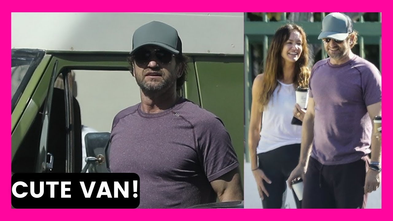 Gerard Butler | Gerry checking out CUTE VAN with girlfriend MORGAN BROWN!