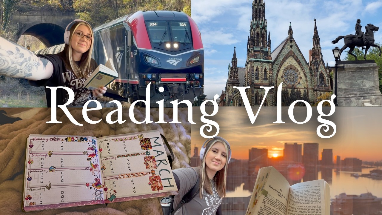 long train rides & anne of green gables ♡ reading vlog