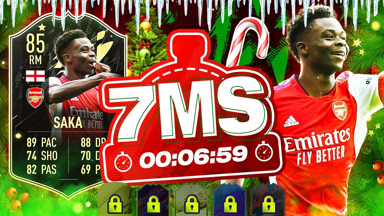 FIFA 22 - 85 INFORM BUKAYO SAKA 7 MINUTE SQUAD BUILDER - ULTIMATE TEAM