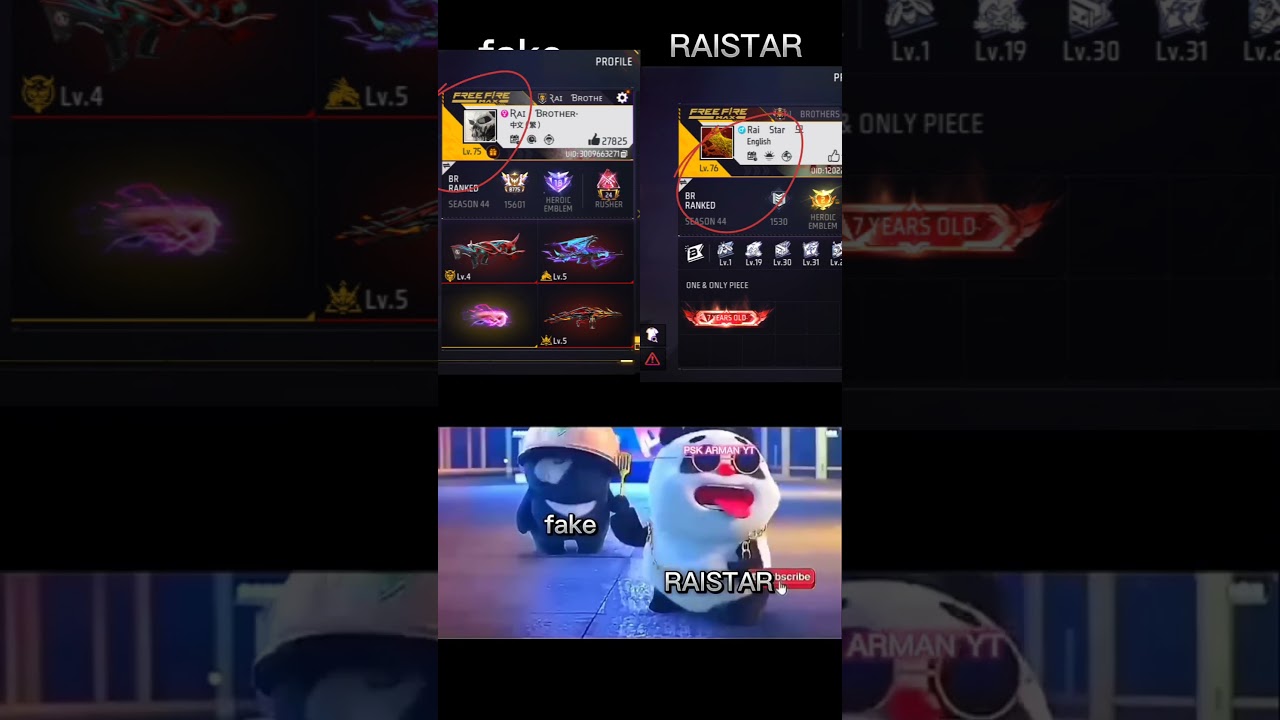 RAI BROTHER 🗿 V/S RAI STAR ☠️ #rai brother#freefire @RaiStar @rai_brother_321