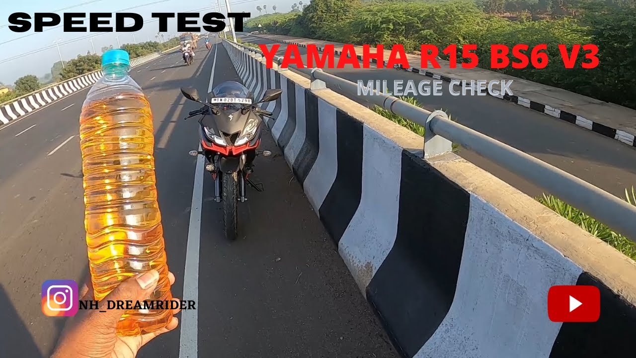 R15V3 BS6 Mileage Test | Top Speed | Shocking Result | Bike Ride | Tamil Vlog