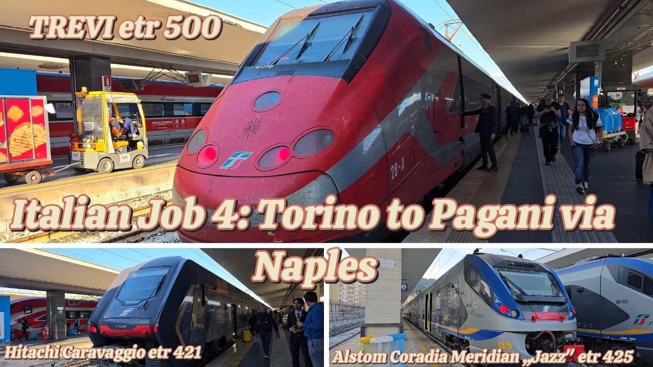 Az olasz meló 4: Út Torinóból Paganiba Nápolyon  át Frecciarossa Biznisz és két Trenitali vonat