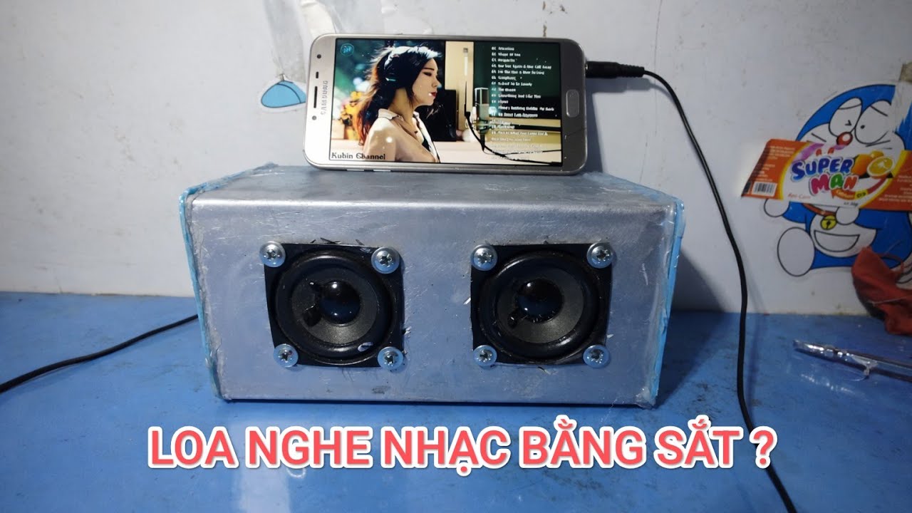 Tự chế tạo loa nghe nhạc bằng sắt cho điện thoại 