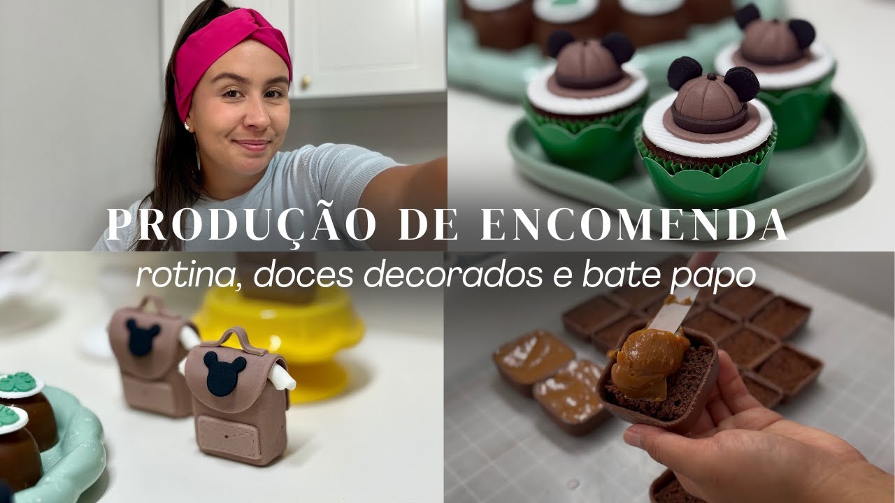 Festa Mickey Safari | Produção de doces decorados, rotina no ateliê e mostrando todos os detalhes