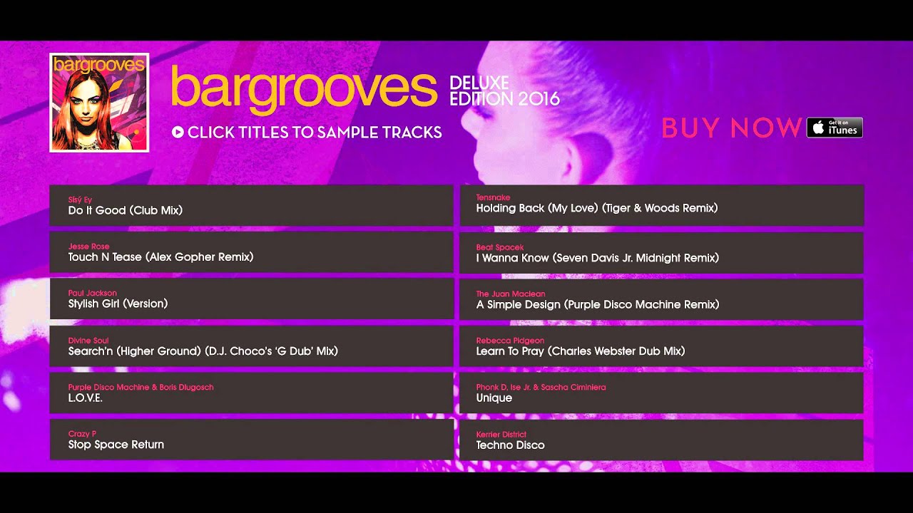 Bargrooves Deluxe Edition 2016 - Album Sampler