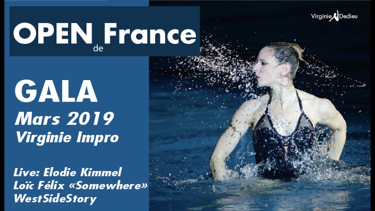 OPEN de FRANCE - Solo Impro Virginie DEDIEU - mars 2019 en Musique Live - World Serie FINA