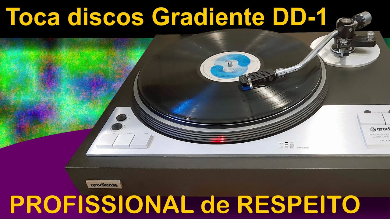 Toca discos Gradiente DD-1 restauramos um PROFISSIONAL de RESPEITO