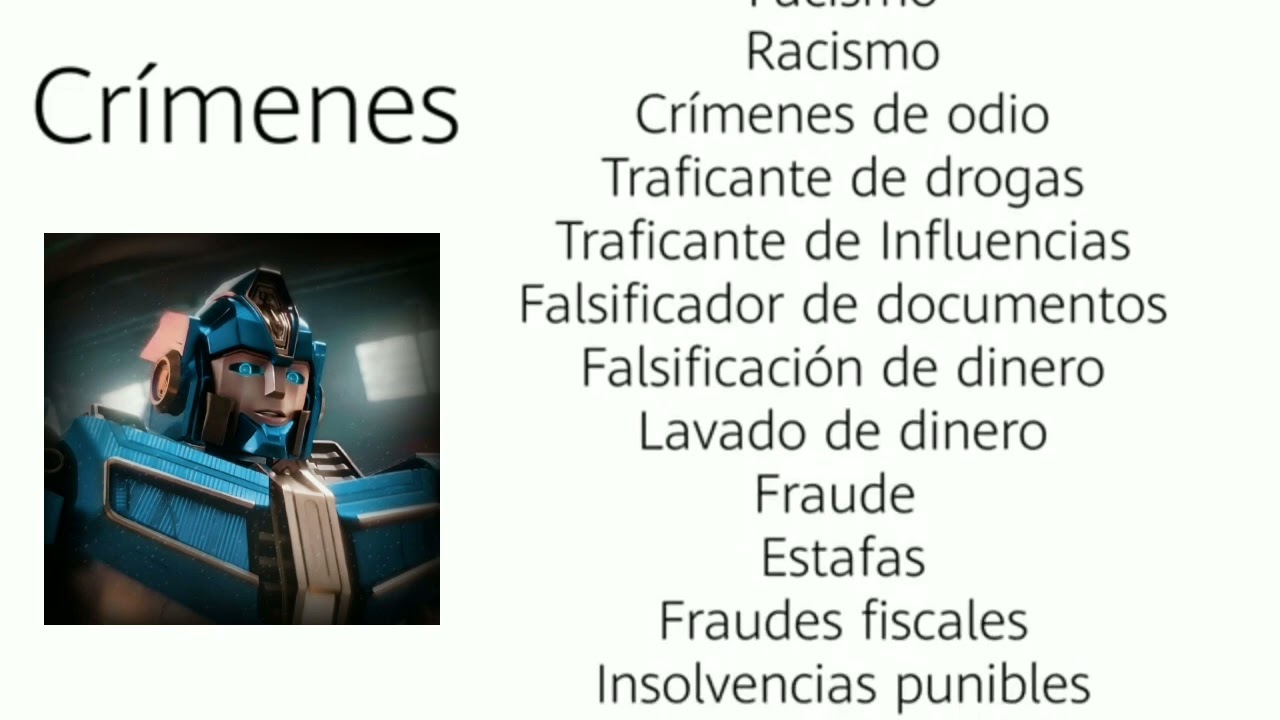 Los crímenes menos graves de Sentinel Prime