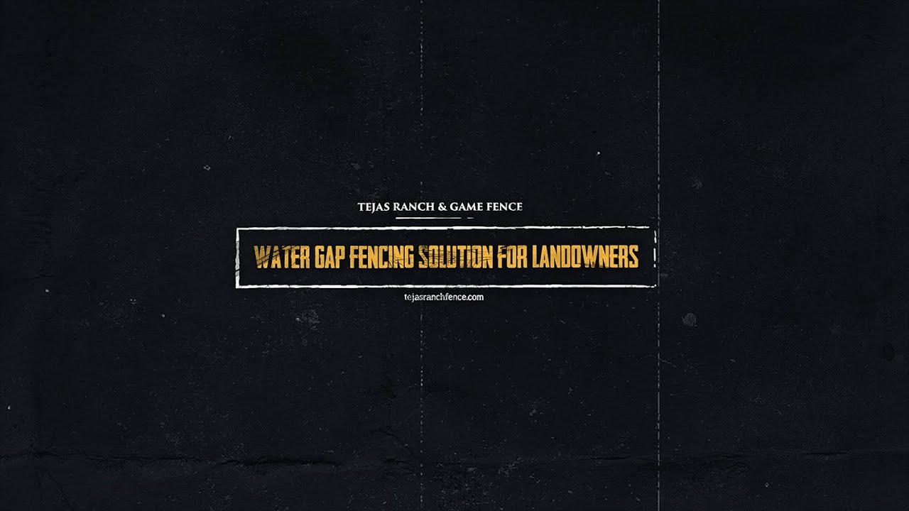 Water Gap Fencing Solution for Landowners