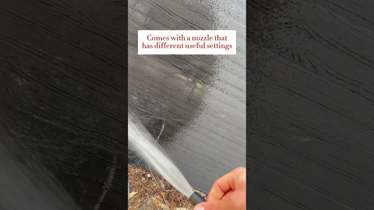 Kink-free stainless steel hose 🚿 Amazon link in bio #gardening #carwash #hose #watering #backyard