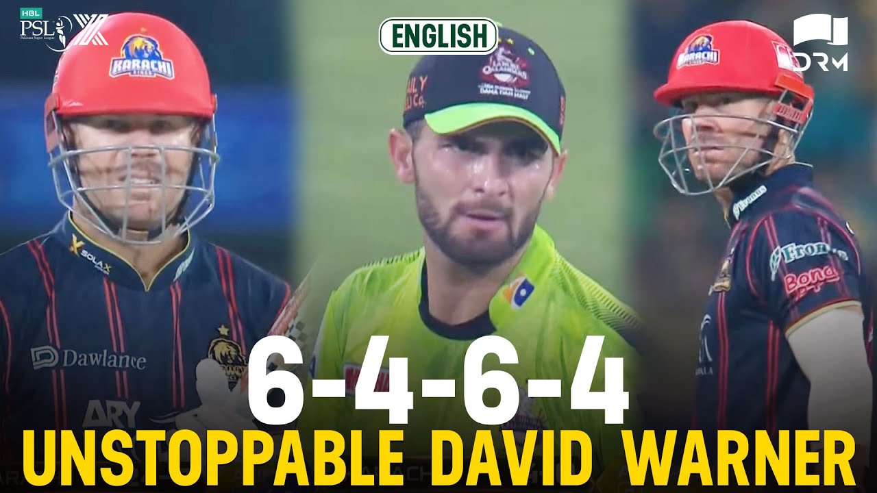 David Warner on Fire 🔥😎 | Lahore Qalandars vs Karachi Kings | Match 24 | HBL PSL X | M3O1K