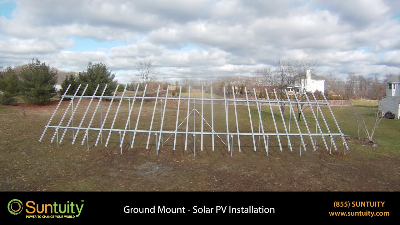 Suntuity High Efficiency Ground Mount Solar PV Install
