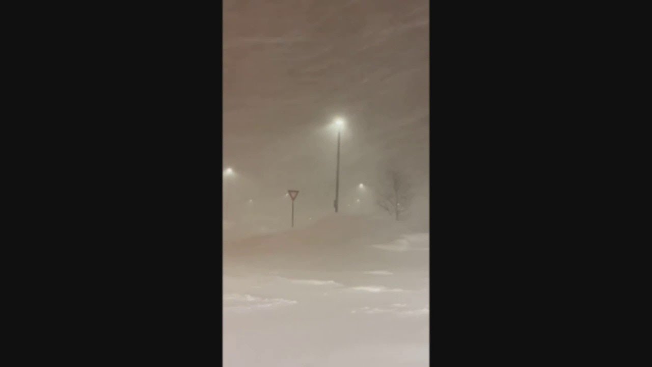 Blizzard Conditions In Fairbanks, Alaska