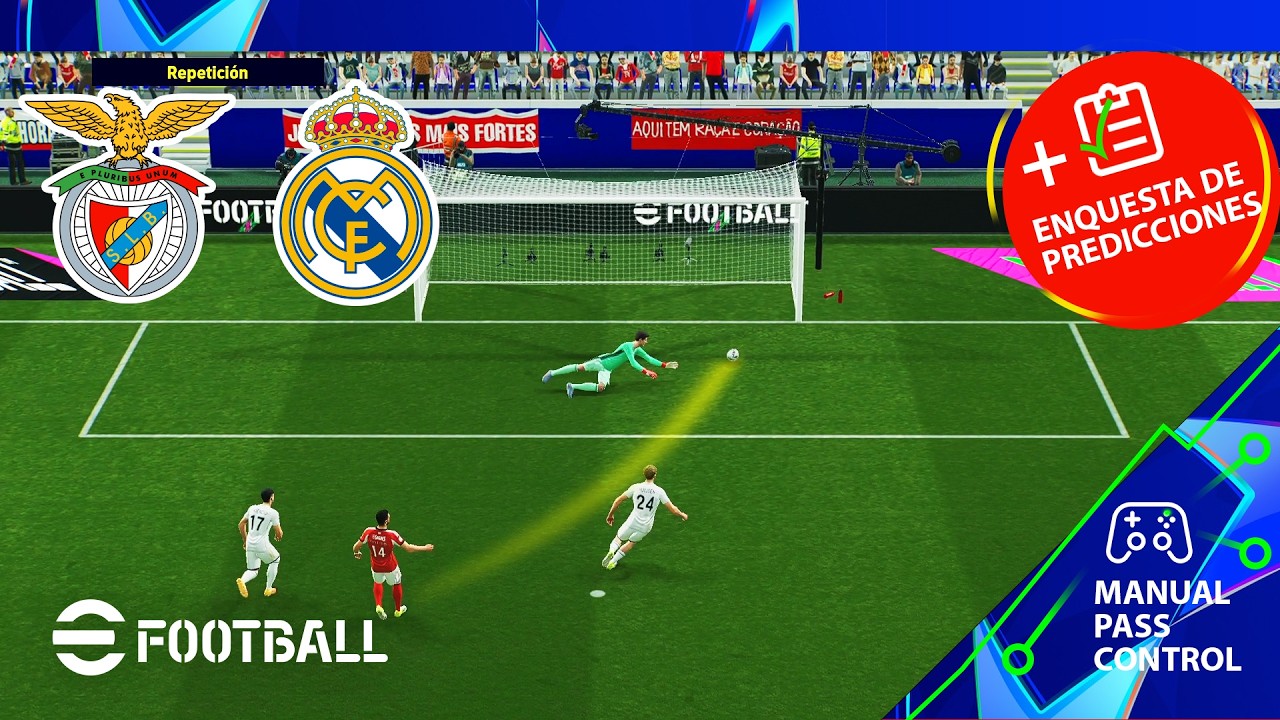 Benfica - Real Madrid Champions League 25/26 | PC [HD60] eFootball New Gameplay