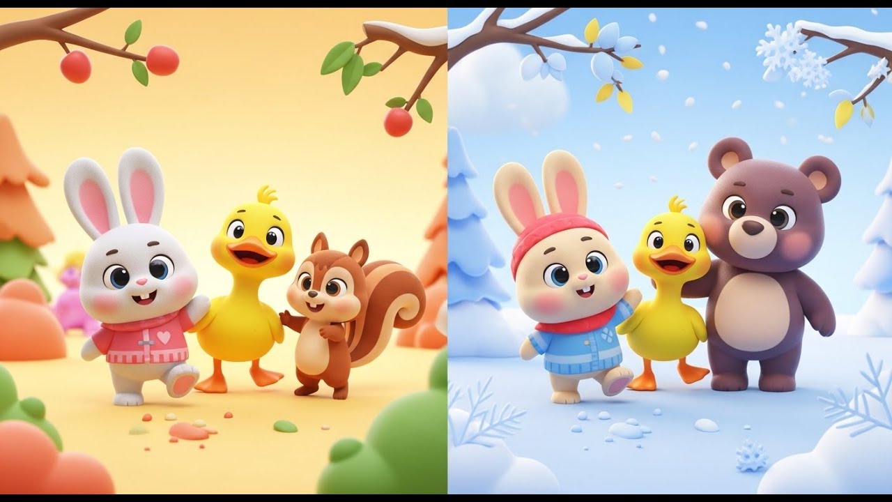 [어린이 동요]🌸☀️🍂❄️ 사계절 놀아요 | 신나는 계절 놀이 동요 | 율동 동요 | 유아 동요