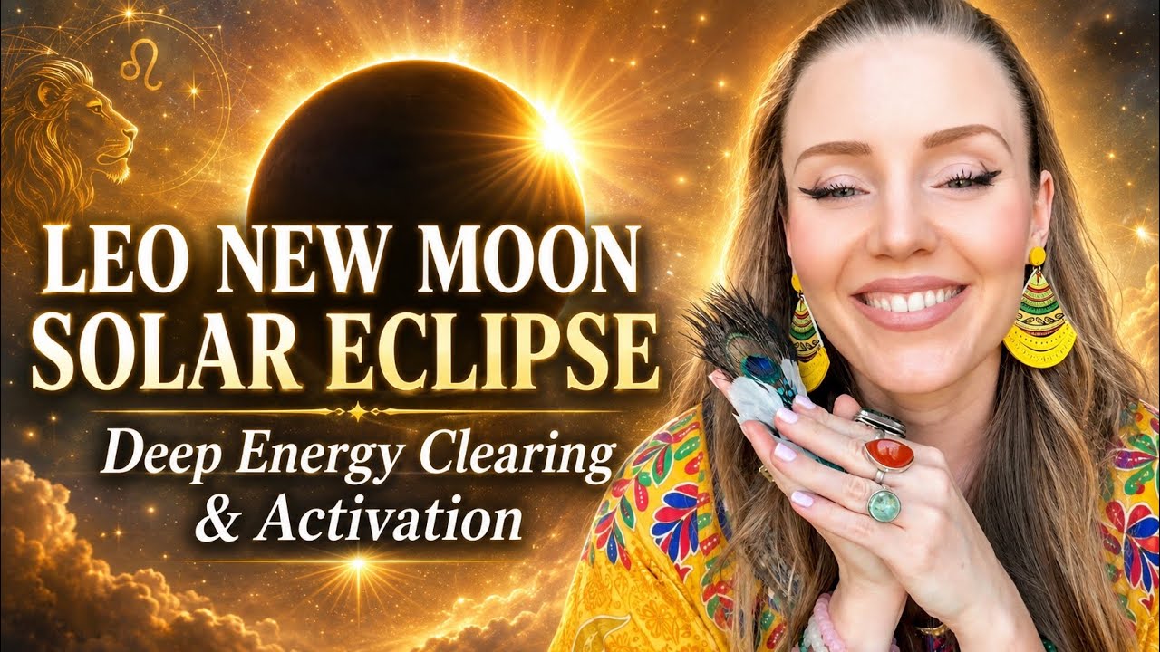 ♌🌑LEO NEW MOON & SOLAR ECLIPSE | DEEP ENERGY CLEARING + ACTIVATION⚡