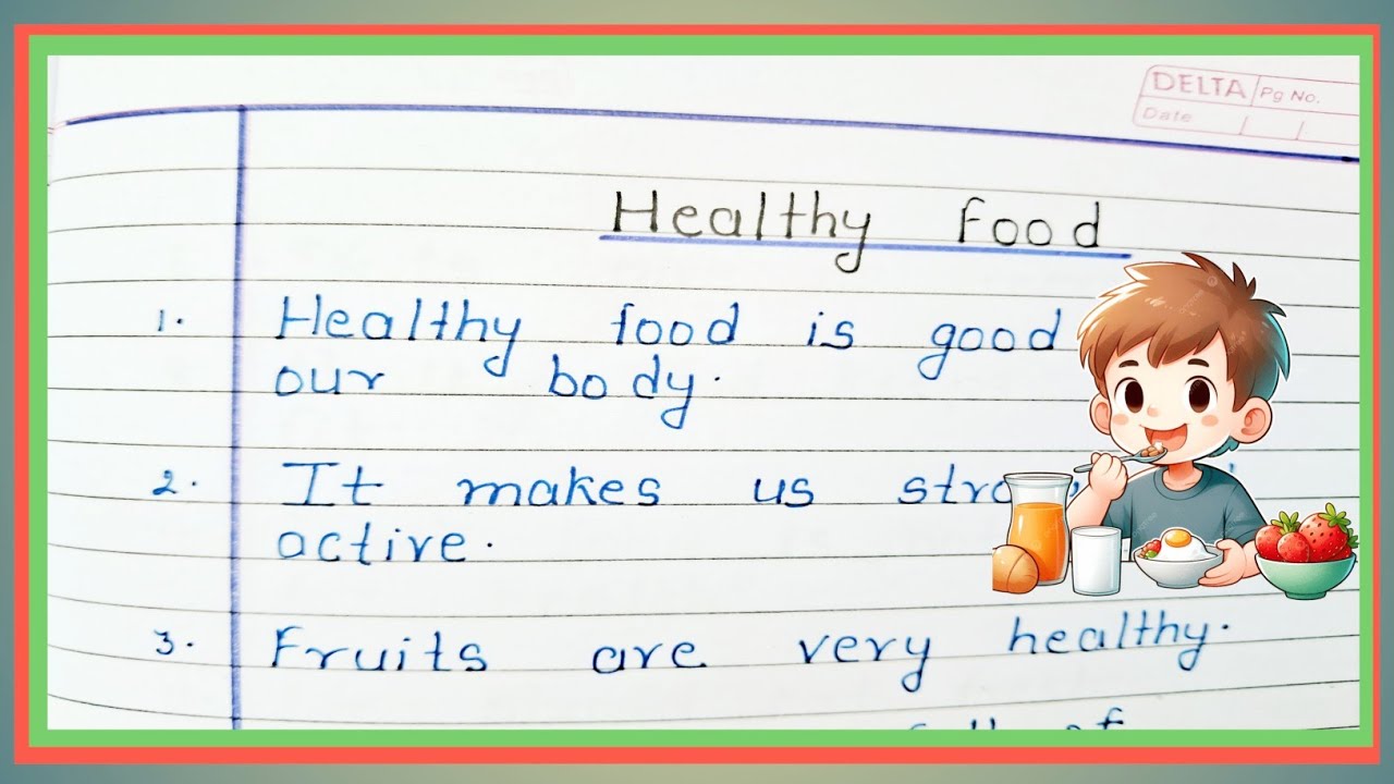 Healthy Food Essay in English | Importance of Healthy Food | Best Essay for Students