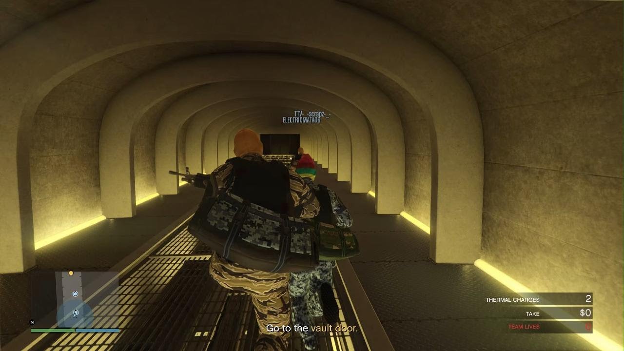 Grand Theft Auto V- diamond casino gold robbery aggressive approach