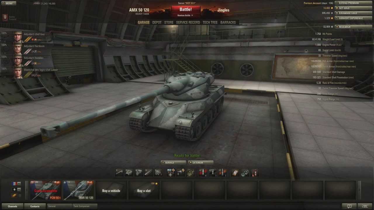 World of Tanks - AMX50 120 Tier 9 Heavy Tank - Predator