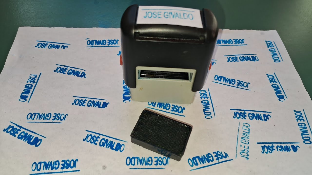 Como  consertar carimbo