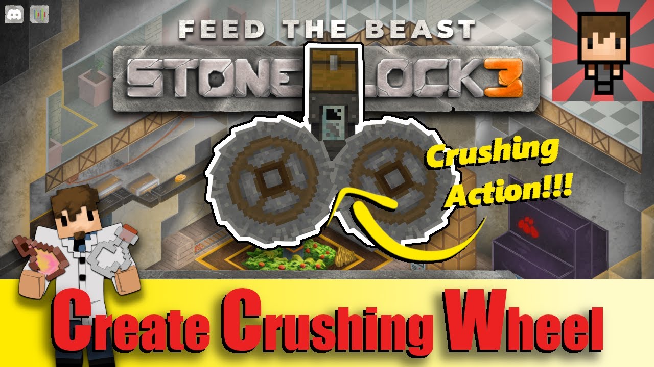 FTB STONEBLOCK 3 - How to use the Crushing Wheel Tutorial Guide EP09