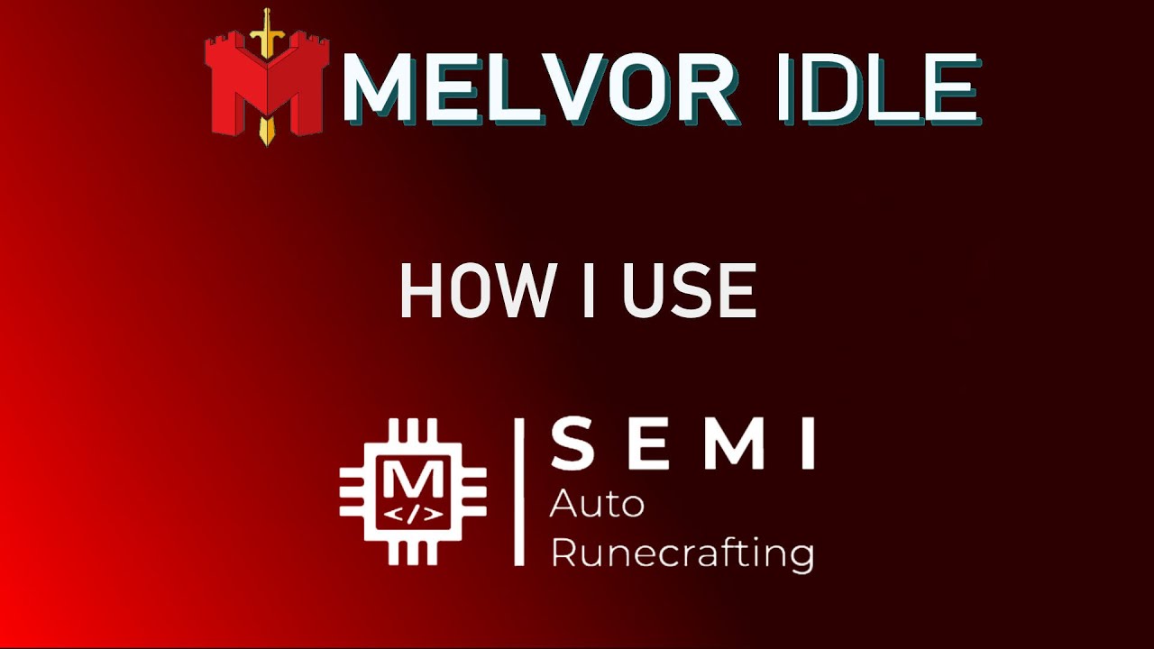Автоматическое создание рун SEMI | Melvor Idle