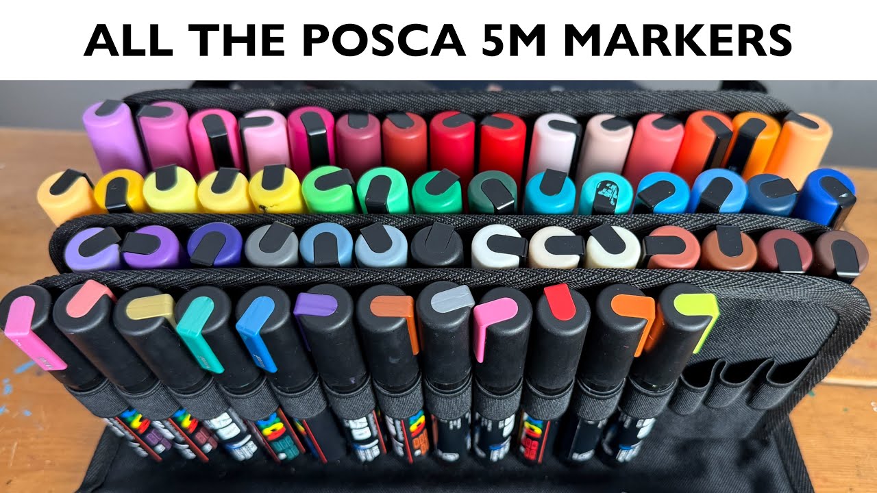 Every 5M Posca COLOR! Swatches and Review.