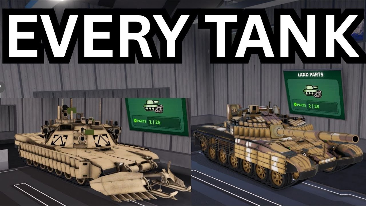 Getting a kill in every tank - War Tycoon