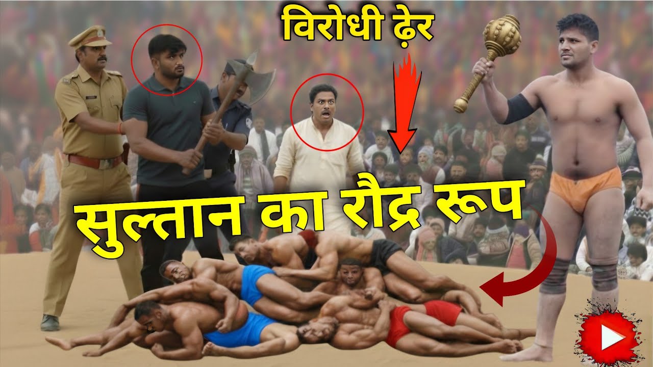 7 पहलवानों को बेहोश कर सुल्तान ने लगा दिये ढ़ेर! 😱 अखाड़े में रचा मौत का खेल! Sultan new Kushti 2026