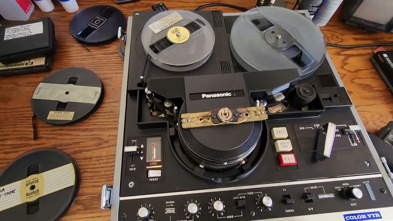 Finishing Up Panasonic Quality Testing Many Tapes