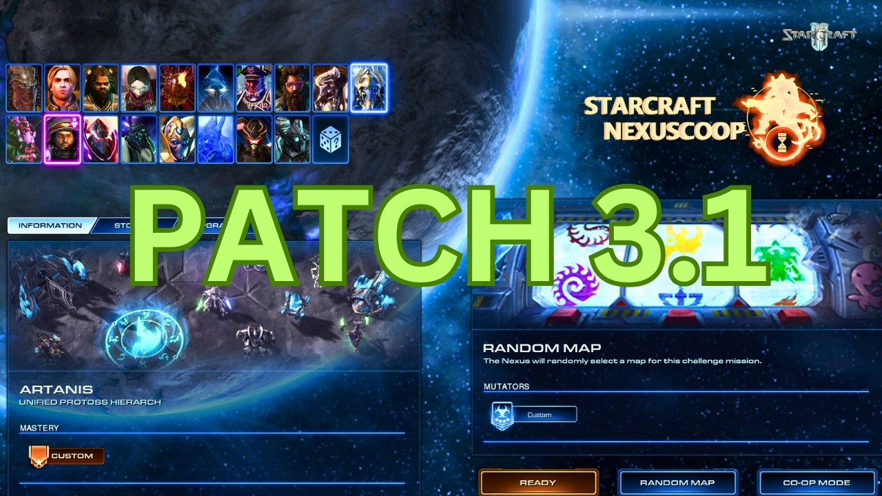 *NEW PATCH* 3.1 & NEW ARTANIS! #starcraft2nexuscoop